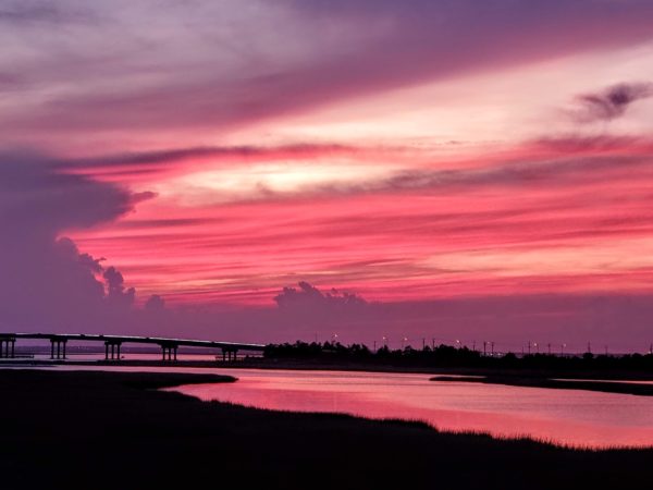 brigantine, New Jersey after the sunset