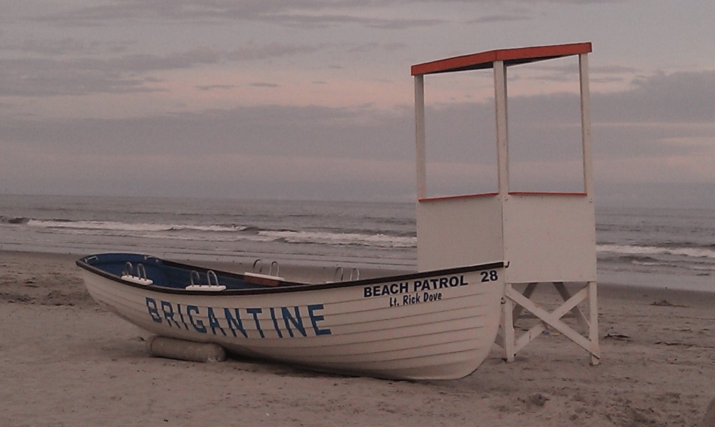Life Saving Boat on Brigantine Beach