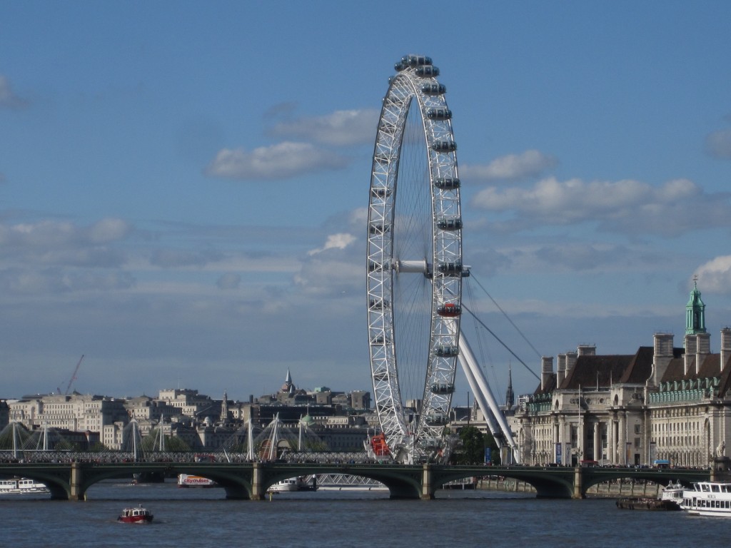 The London Eye on the Thames River