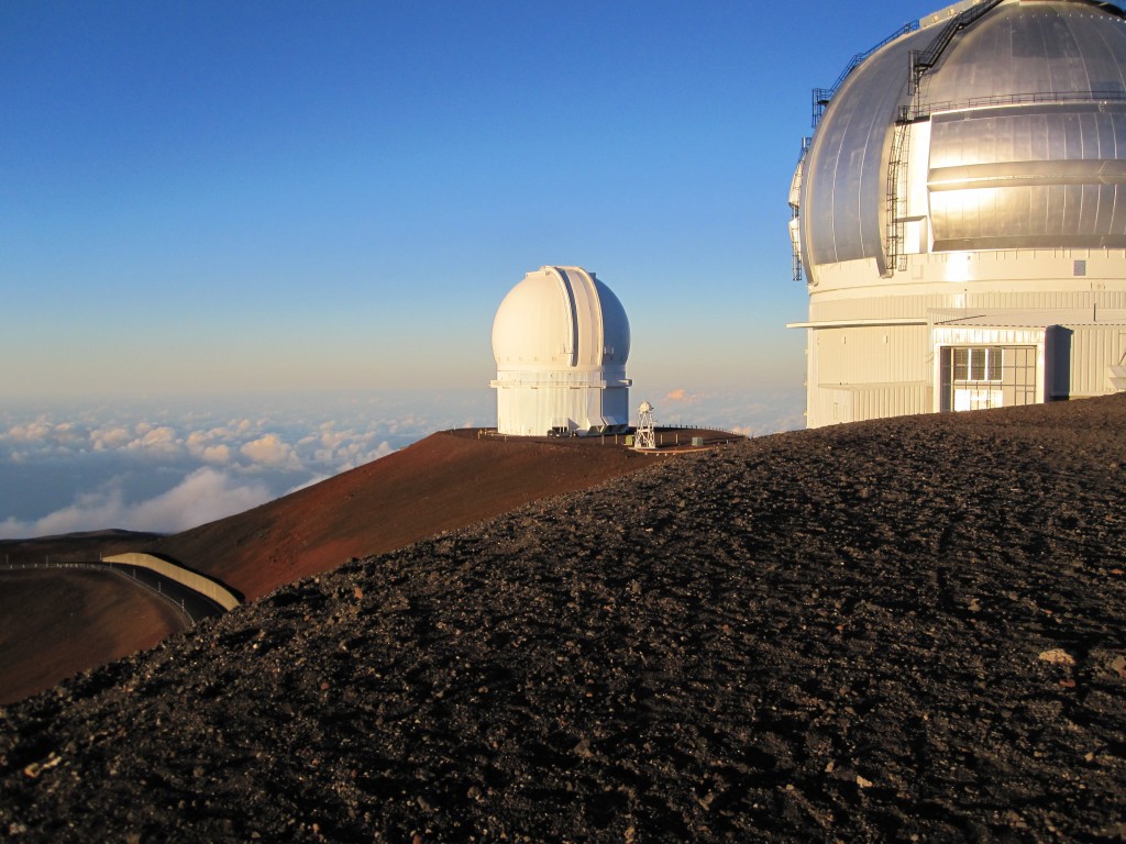 Astronomical Observatories Atop Mauna Kea Volcano, Big Island, Hawaii