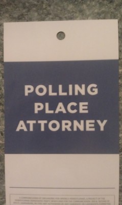 Polling Place Attorney Badge