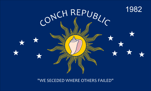 Conch Republic flag key west, florida
