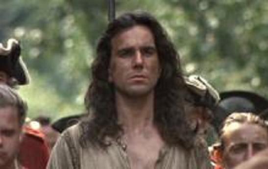 Daniel Day Lewis as Hawkeye in the Last of the Mohicans