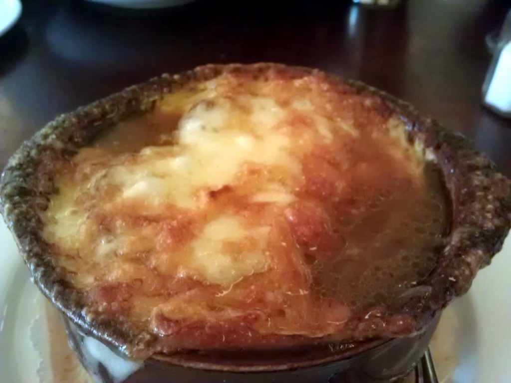 Onion soup at Parc Brasserie, Rittenhouse square, Philadelphia