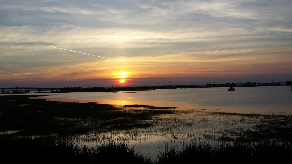 Sunset Over Saint George's Thoroughfare Bay, Brigantine, New Jersey