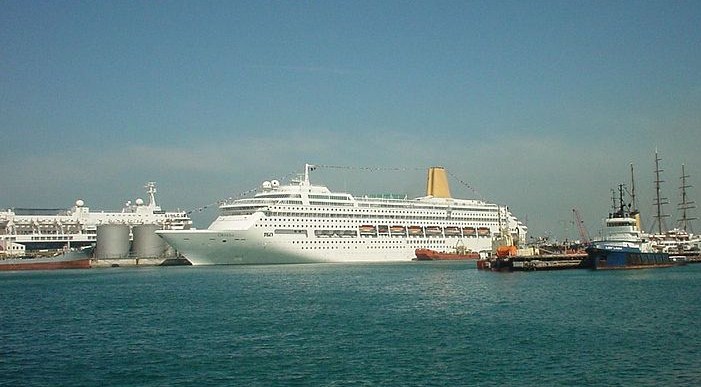 P&O Cruise Ship Visiting Gibralter