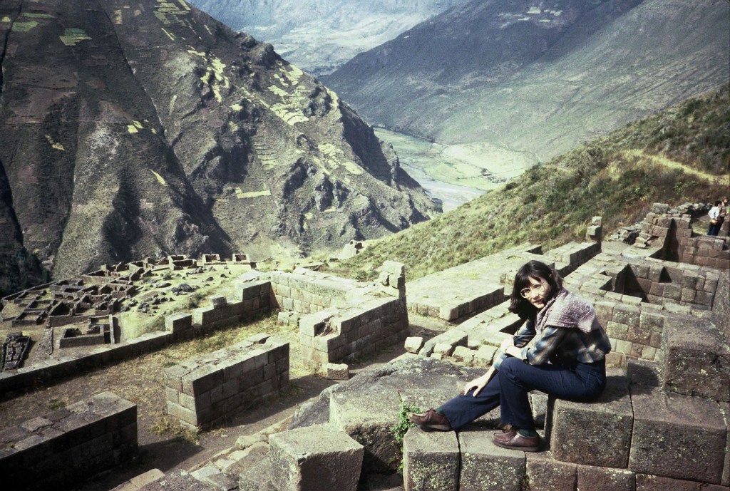 Ruins at Ollantaytambo in the Sacred Valley of the Incas outside Cuzco, Peru