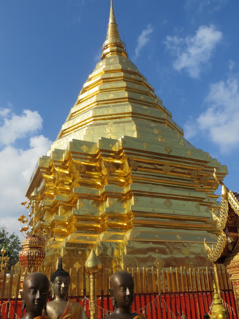 The main pagoda (chedi) at Wat Phra That Doi Suthep