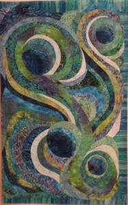 Abstract Quilt by Margaret Teruya at Honolulu Quilt Show