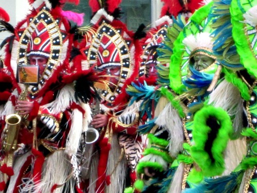 Philadelphia Mummers Parade on New Years day