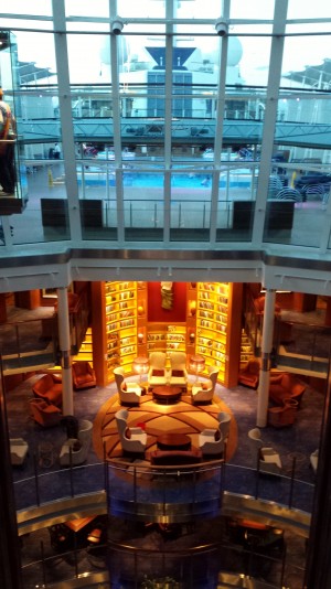 Celebrity Silhouette library and central atrium