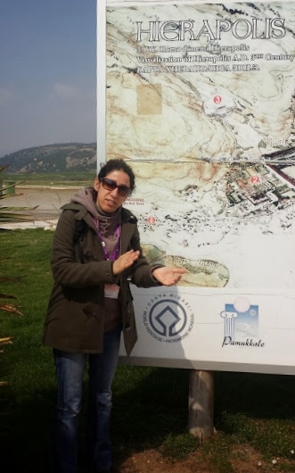 G Adventures Tour Guide at Hierapolis, Turkey