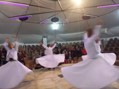 Sufi Whirling dervishes at Pamukkale, Turkey