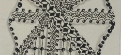 Zentangle Diva challenge 233 Zenith