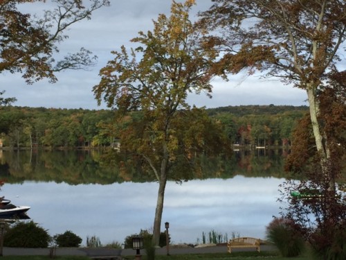 Teedyuskung Lake at the Woodloch Pines Resort, Hawley, Pennsylvania