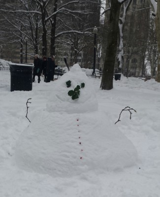 Rittenhouse Square snowman.