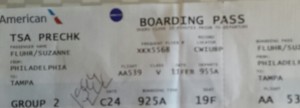 TSA Precheck on boarding pass