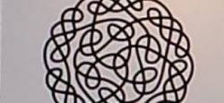 Celtic knot tangle pattern