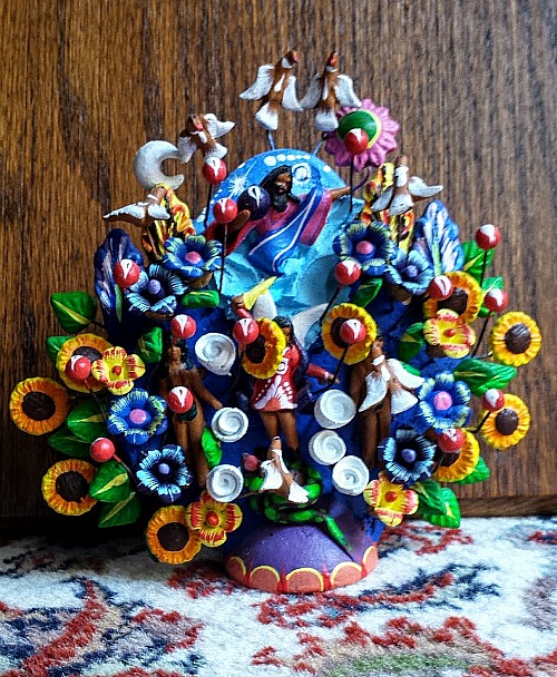Ceramic Tree of Life from Guanajuato, Mexico.