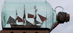 Ship in a bottle, National Maritime Museum, Greenwich England