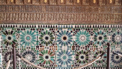 Moorish tiles from the sinagogue in Cordoba, Spain