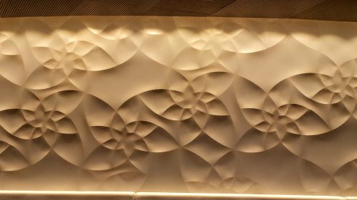 Decorative panel in the Hotel Porta Fira, Barcelona