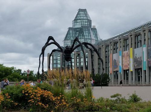 The National Gallery of Canada, Ottawa, with Maman