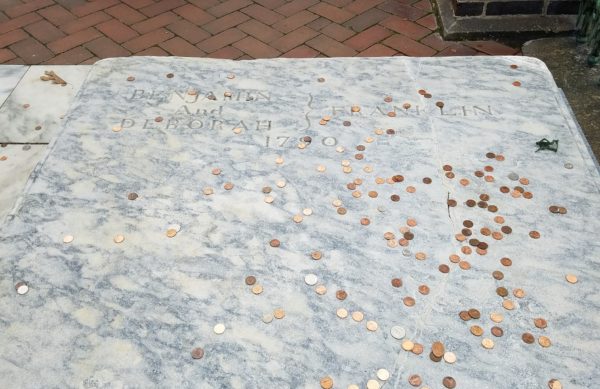 Benjamin Franklin's grave, Christ Church Burial Ground, Philadelphia