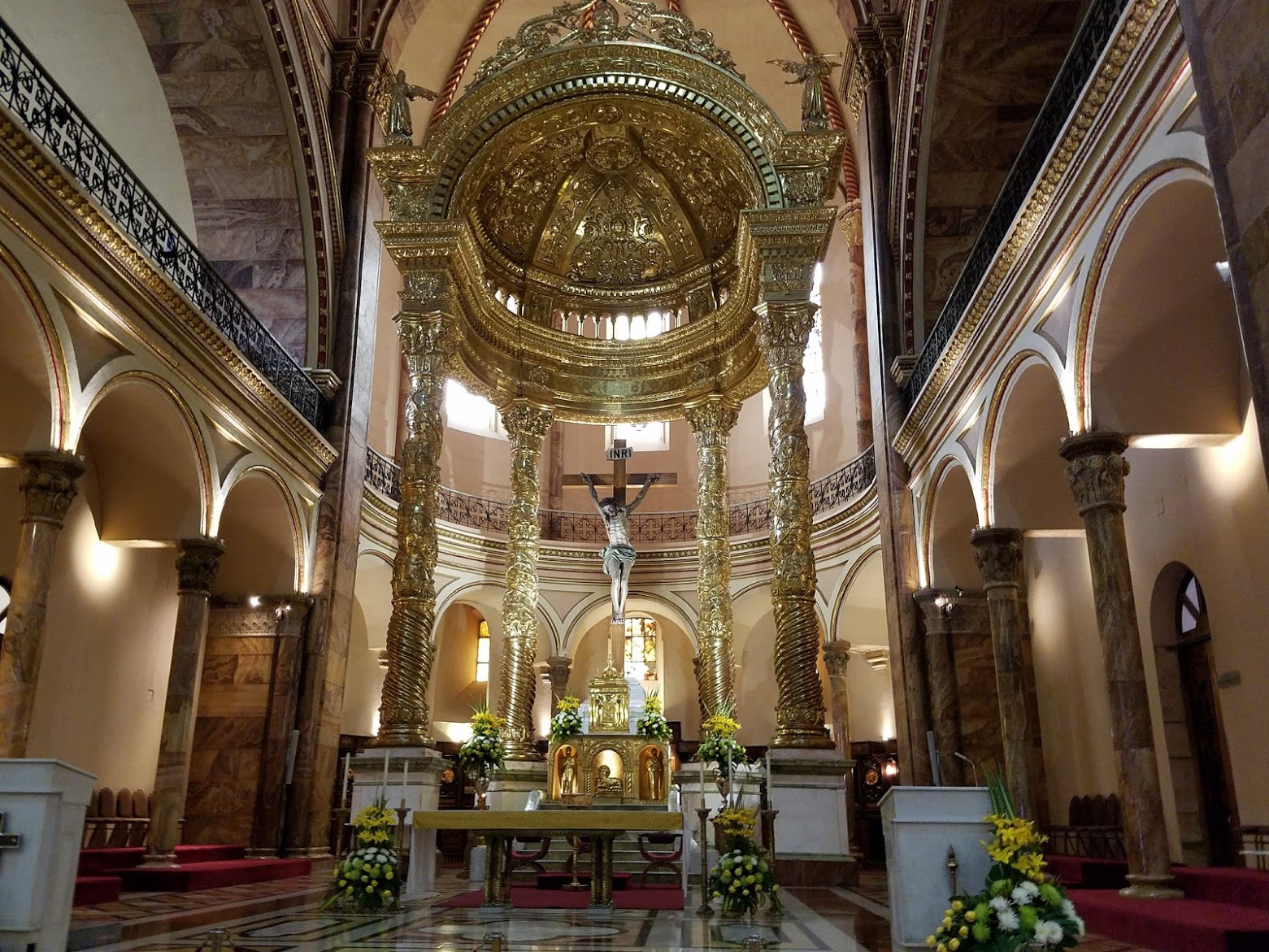 interior new cathedral in cuenca ecuador