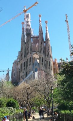 Basilica of La Sagrada Familia in Barcelona