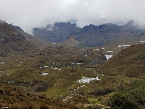 View from Tres Cruces in Cajas National Park outside Cuenca, Ecuador