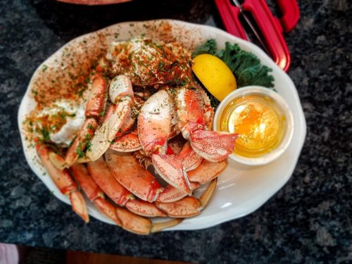 Dungeness crab at the Briagntine Crab ShacK