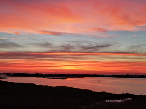 Brigantine, New Jersey after the sunset
