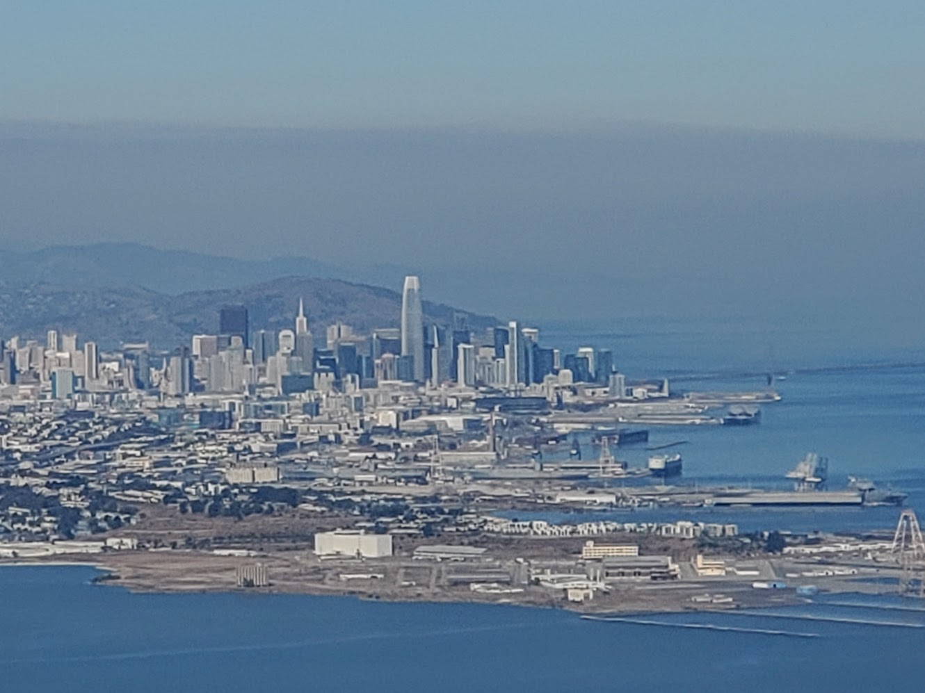 on approach to SFO